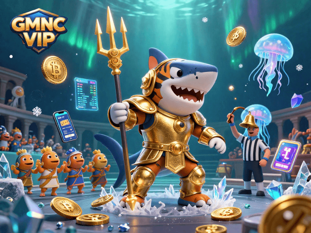 Unleash your winning potential at GMNC VIP with enticing underwater casino vibes featuring 3D elements.