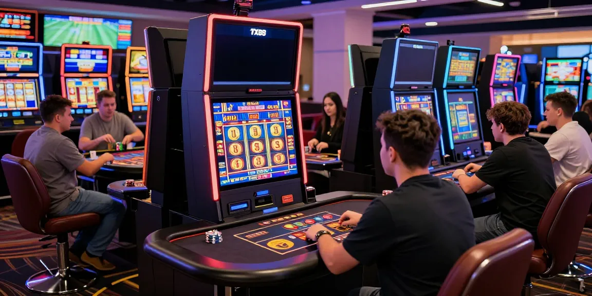 Engaging online gaming experience at https://tx88bet.vip/ with diverse players enjoying a vibrant casino atmosphere.