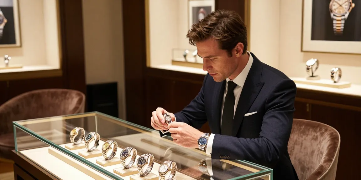 Explore exquisite rolex super clone watches displayed in a luxury boutique, showcasing elegance and craftsmanship.